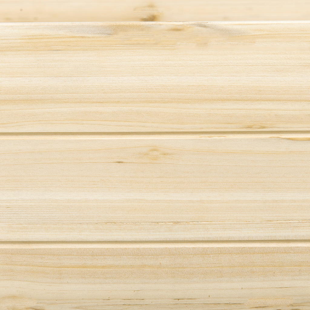 Outsunny bed for raised fir wood garden with open background and 2 separate sections, 244x61.5x27cm - Borgè