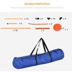 Agility Dog Equipment Complete Set with 5-Piece Slalom, Obstacle and Tunnel, Orange