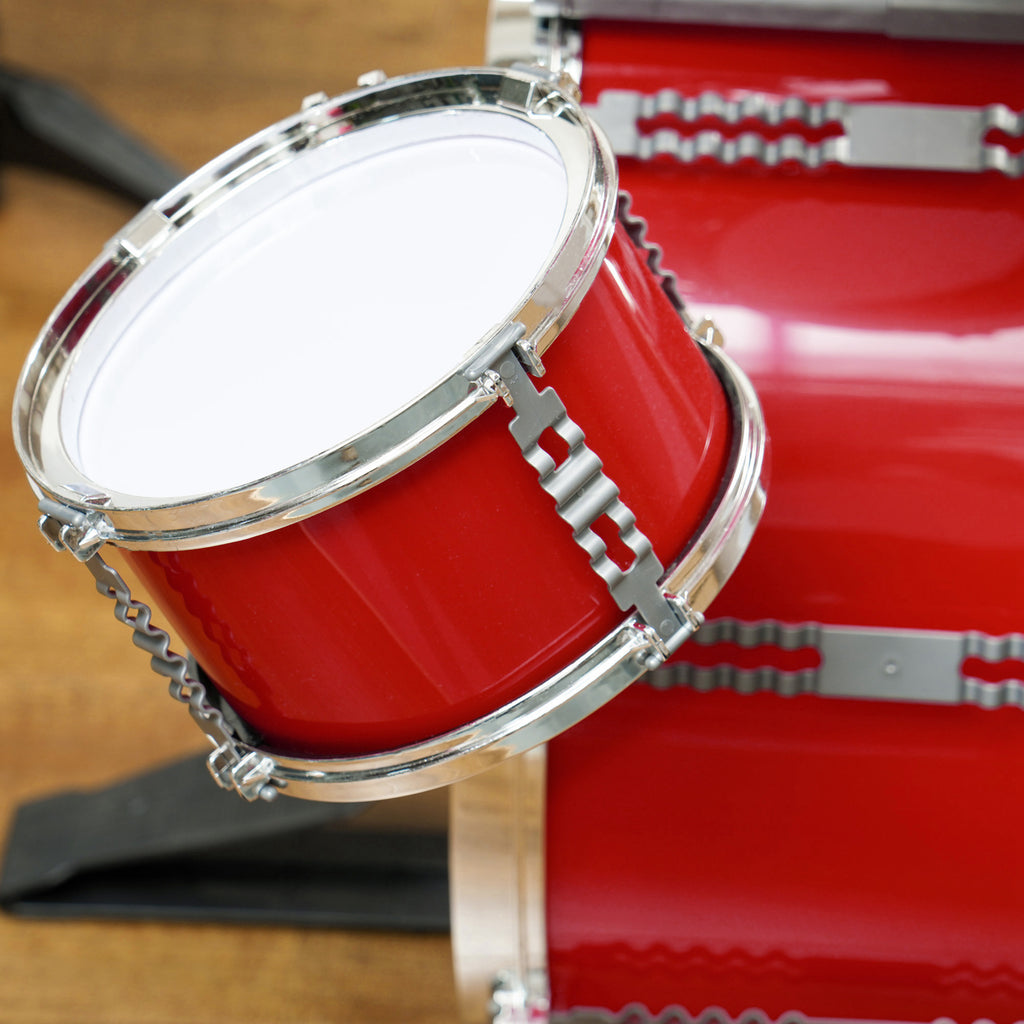 5-Piece Kids Drum Set with Bass Drum with Pedal, Drumsticks, Cymbal and Stool, Ages 3-6 Years, Red