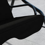 Outsunny 3-Seater Swing with Adjustable Canopy and Cushions, Steel and Polyester, 170x110x153 cm, Black