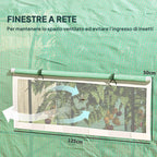 Outsunny 3x3x2 m Steel and UV-Resistant Polyethylene Tunnel Greenhouse for Vegetable Garden with Roll-Up Doors and Windows, Green