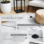 Floor Lamp with 4 Shelves, 3 Adjustable Brightness and Foot Switch, 29x29x163 cm, Black