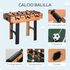 4-in-1 Multi-Game Table with Table Football, Air Hockey, Ping Pong and Pool Table in MDF, 92x78x80cm