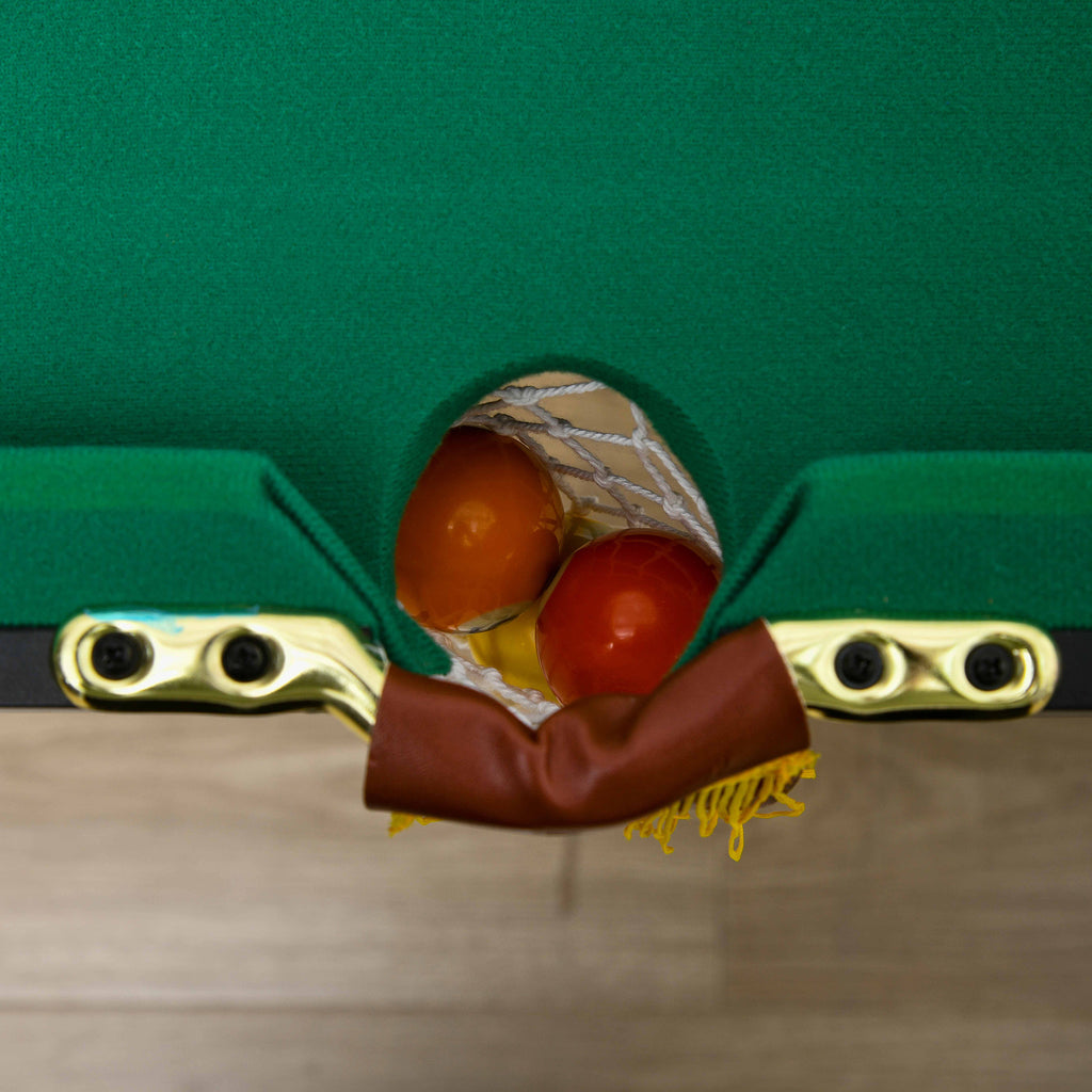 SPORTNOW Height-Adjustable Pool Table with Accessories, MDF and Steel, 140x63x55-75 cm, Green