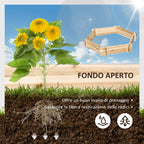 Wooden Garden Bed with Interlocking Structure, 100x92x16cm, Without Base