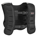 SPORTNOW Weighted Vest 8 kg with Adjustable Straps and Reflective Strips, in Neoprene and Sand, 43x33 cm, Black