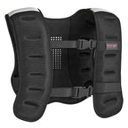 SPORTNOW Weighted Vest 8 kg with Adjustable Straps and Reflective Strips, in Neoprene and Sand, 43x33 cm, Black