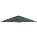 Replacement Roof for Gazebo 3x3 m in Gray Polyester with 8 Ventilation Holes