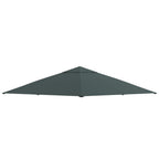 Replacement Roof for Gazebo 3x3 m in Gray Polyester with 8 Ventilation Holes