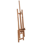 Adjustable Beech Wood Artist Easel with Storage Compartment, 53x50.5x171-230cm