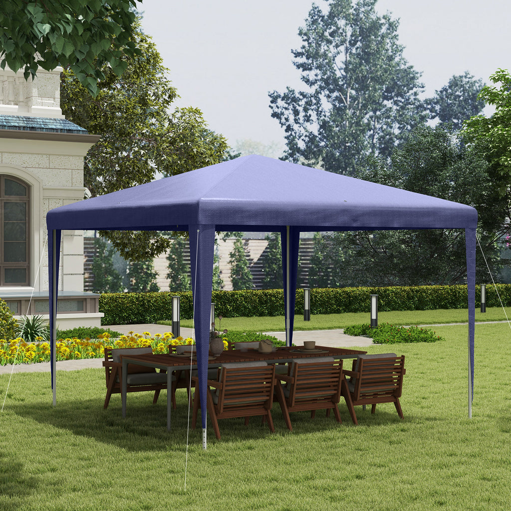 Garden Gazebo 3x3 m Foldable and Portable with Anti-UV Cover, Blue