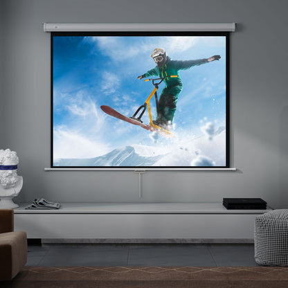 Projector Screen 84"  4:3 Format, 160° Angle and Ceiling or Wall Mount