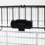 Black Metal Rabbit and Guinea Pig Cage with 2 Doors and Removable Tray 81.2x52.7x70cm - Borge' Group Limited