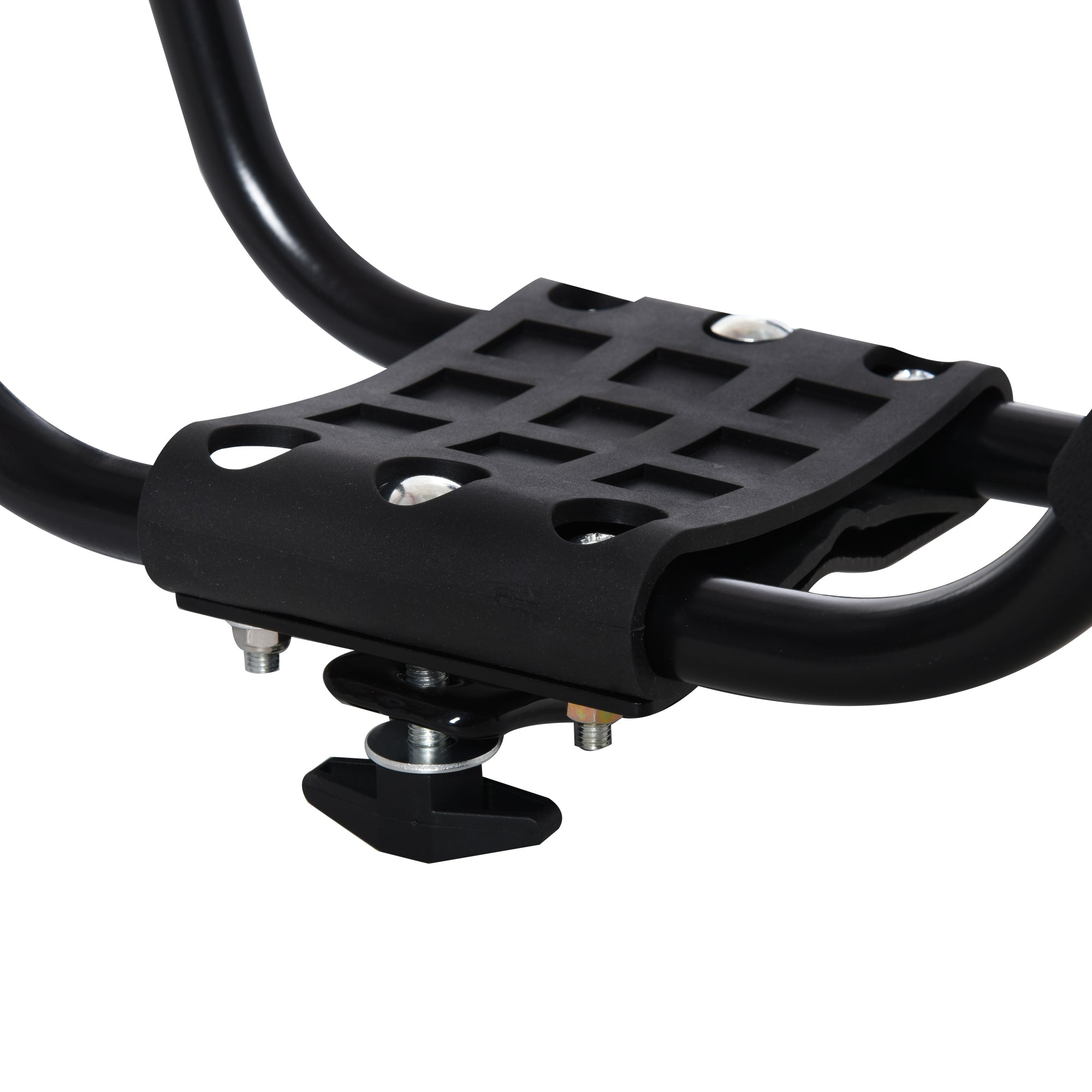 Set of 2 Kayak Rack Brackets with Universal Roof Rack Mount Suitable for Canoes and Paddleboards, Black, 46x16.5x47cm