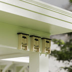Set of 3 Bat Houses Bat Box in Fir Wood, 18x6x22.5 cm, Wood Color