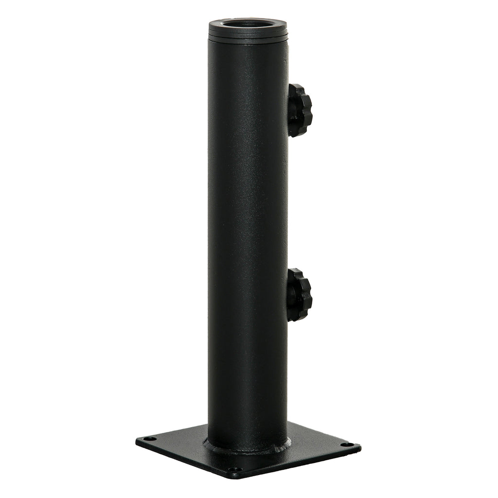 Outsunny Patio Umbrella Stand, Umbrella Base for Patio, Deck, Garden and Yard, Black
