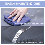 Raised Dog Bed with 600D Mesh Fabric, Travel Bed for Large Dogs up to 30kg, 91.5x76.2x18 cm, Blue