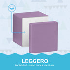 Set of 12 Soft Toy Cubes for Children 12-36 Months in PU and EPE, 20x20x20cm, Multicolored