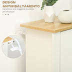 Modern Shoe Rack for 12 Pairs Max with 2 Adjustable and Removable Drawers, in Wood, 72x26x80 cm, White