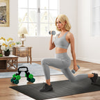 Dumbbell Set with Stand, 3 Pairs of Weights 2 x 3 kg, 2 x 4 kg, 2 x 5 kg, Multicolored