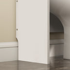 Over-the-Toilet Cabinet with 3 Closed Shelves and Open Shelf, Wooden, 65x22x161 cm, White