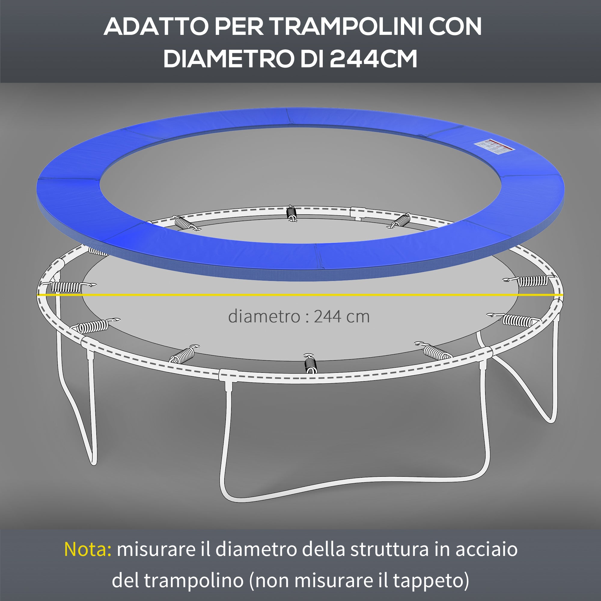 Trampoline Protective Edge, Blue Ø305cm