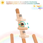 Tripod Easel with Adjustable Canvas Holder, Beech Wood, 65x68x174-230 cm