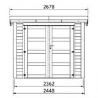 Picotranella | Wooden Garden House / Shed 28 mm, 245 x 220 cm. 5,4 m² - Borgè