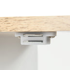 kleankin Bathroom Cabinet with 2 Doors and Adjustable Shelf, 60x33x60cm, Wood and White