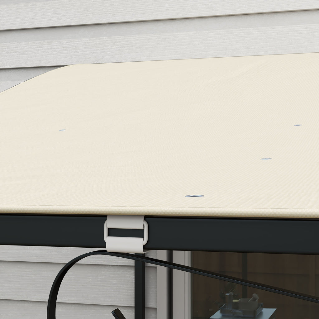 Outsunny spare sheet for garden pergola 2.5x3 m with 8 drainage holes, in polyester, 297x243 cm, beige - Borgè