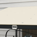 Outsunny spare sheet for garden pergola 2.5x3 m with 8 drainage holes, in polyester, 297x243 cm, beige - Borgè