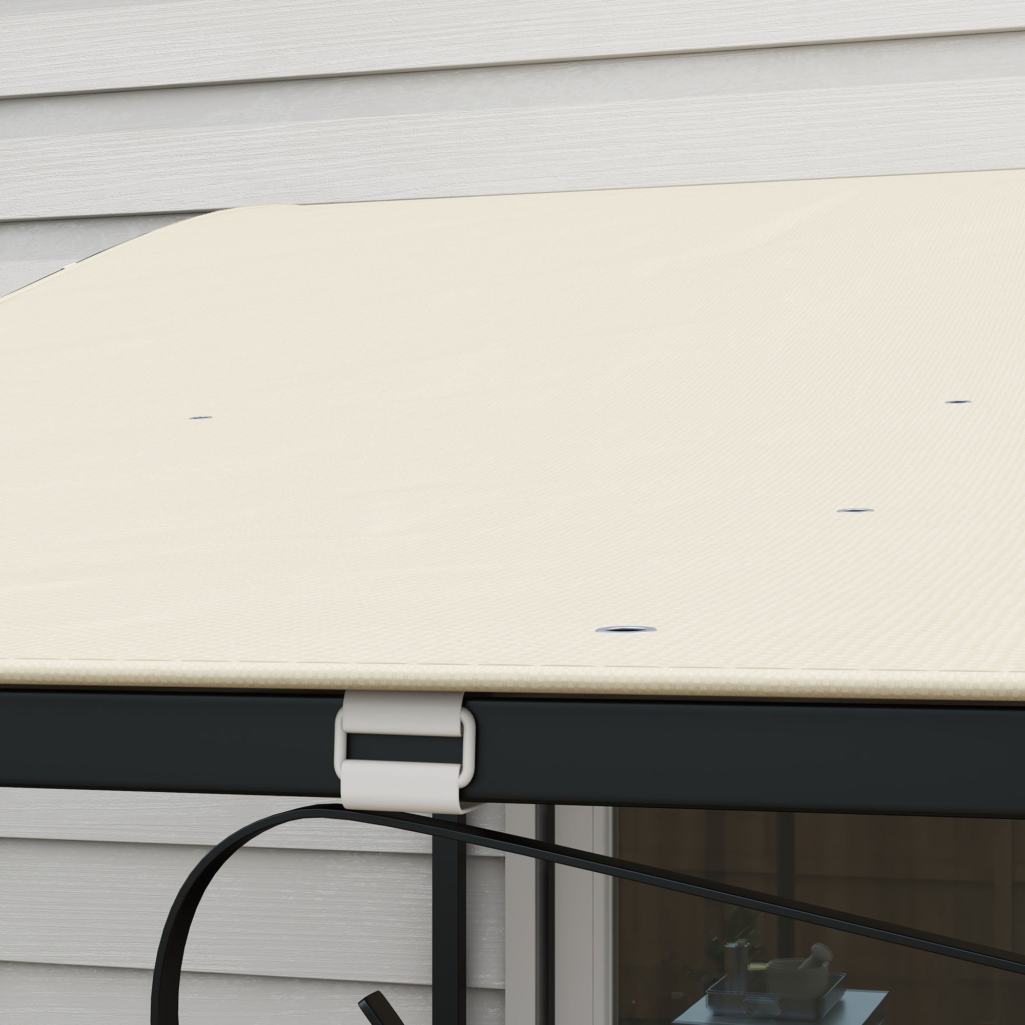 Outsunny spare sheet for garden pergola 2.5x3 m with 8 drainage holes, in polyester, 297x243 cm, beige - Borgè