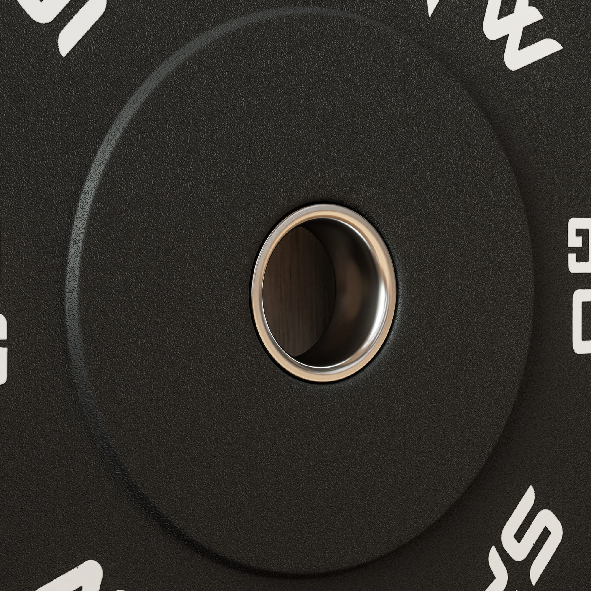 Set of 2 10kg Rubber Weight Discs with 2"/5 cm Hole for Dumbbells and Barbells, Black