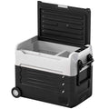 Outsunny 50L Compressor Car Refrigerator, Dual Zone, App Control, Black, Camping.