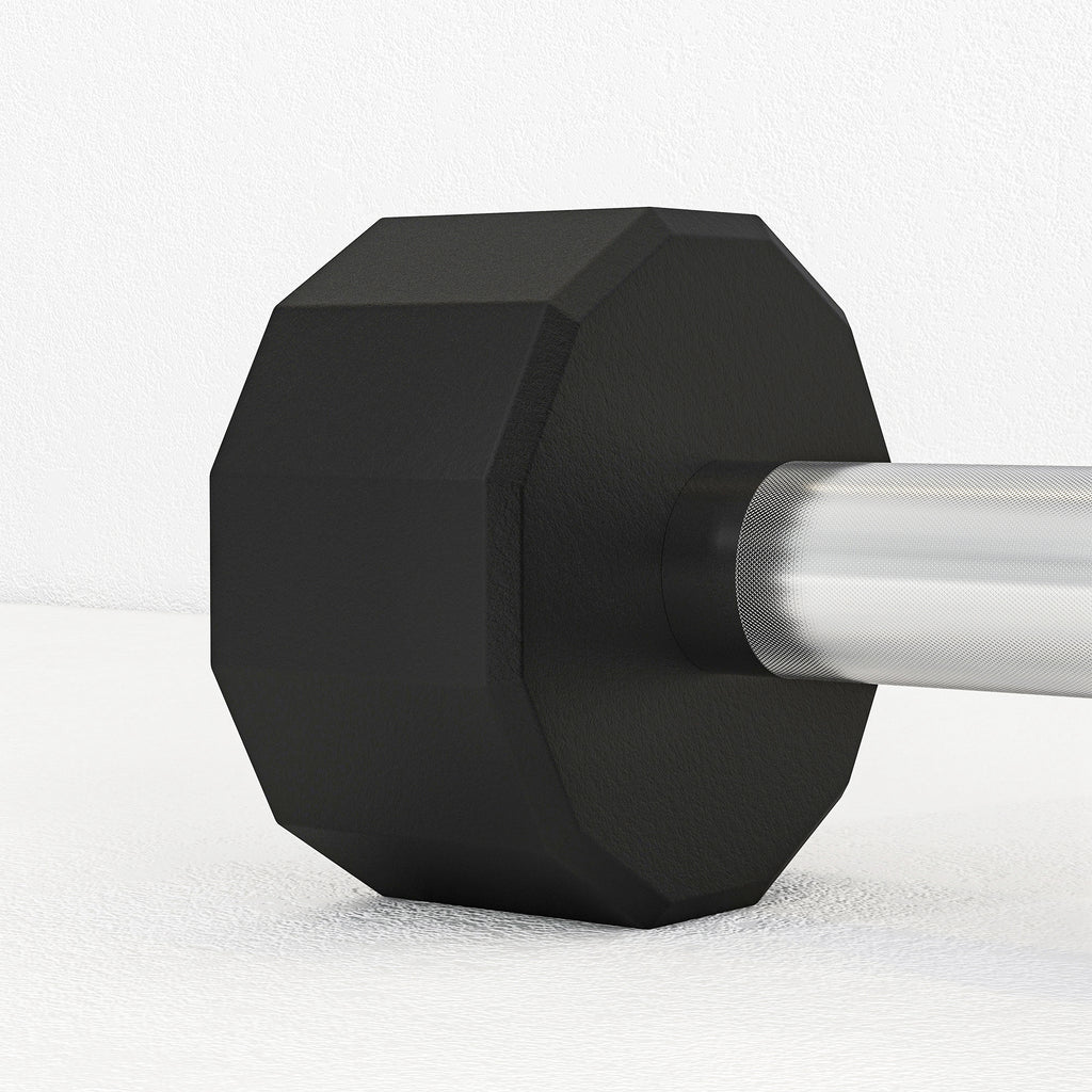 SPORTNOW Set of 2 12-sided Dumbbells weighing 15 kg in Metal and Rubber with Non-Slip Grip, 26x15.5x15.5 cm, Black