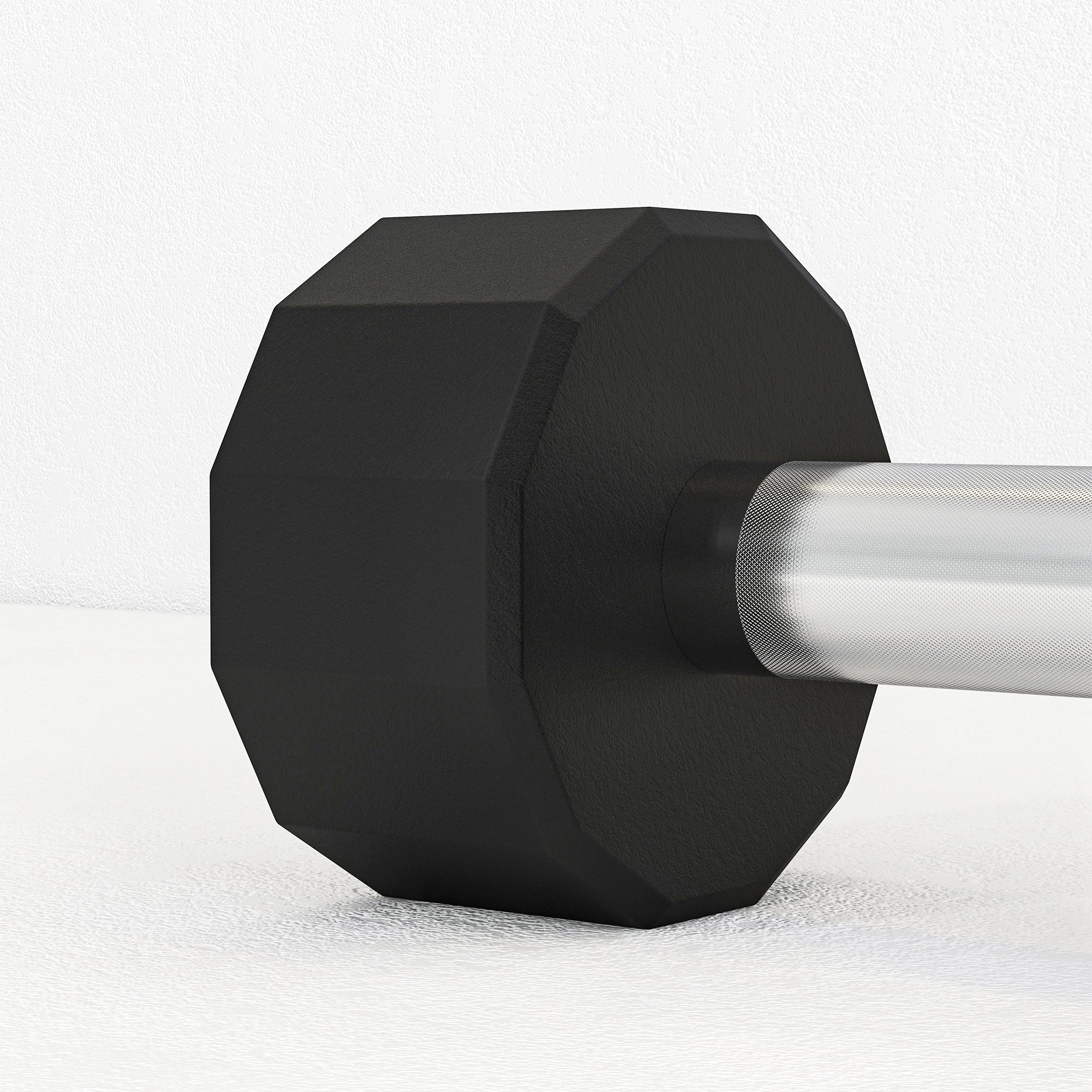 SPORTNOW Set of 2 12-sided Dumbbells weighing 15 kg in Metal and Rubber with Non-Slip Grip, 26x15.5x15.5 cm, Black