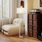 150cm Floor Lamp with 3 Modes, Adjustable Brightness and Foot Switch, White