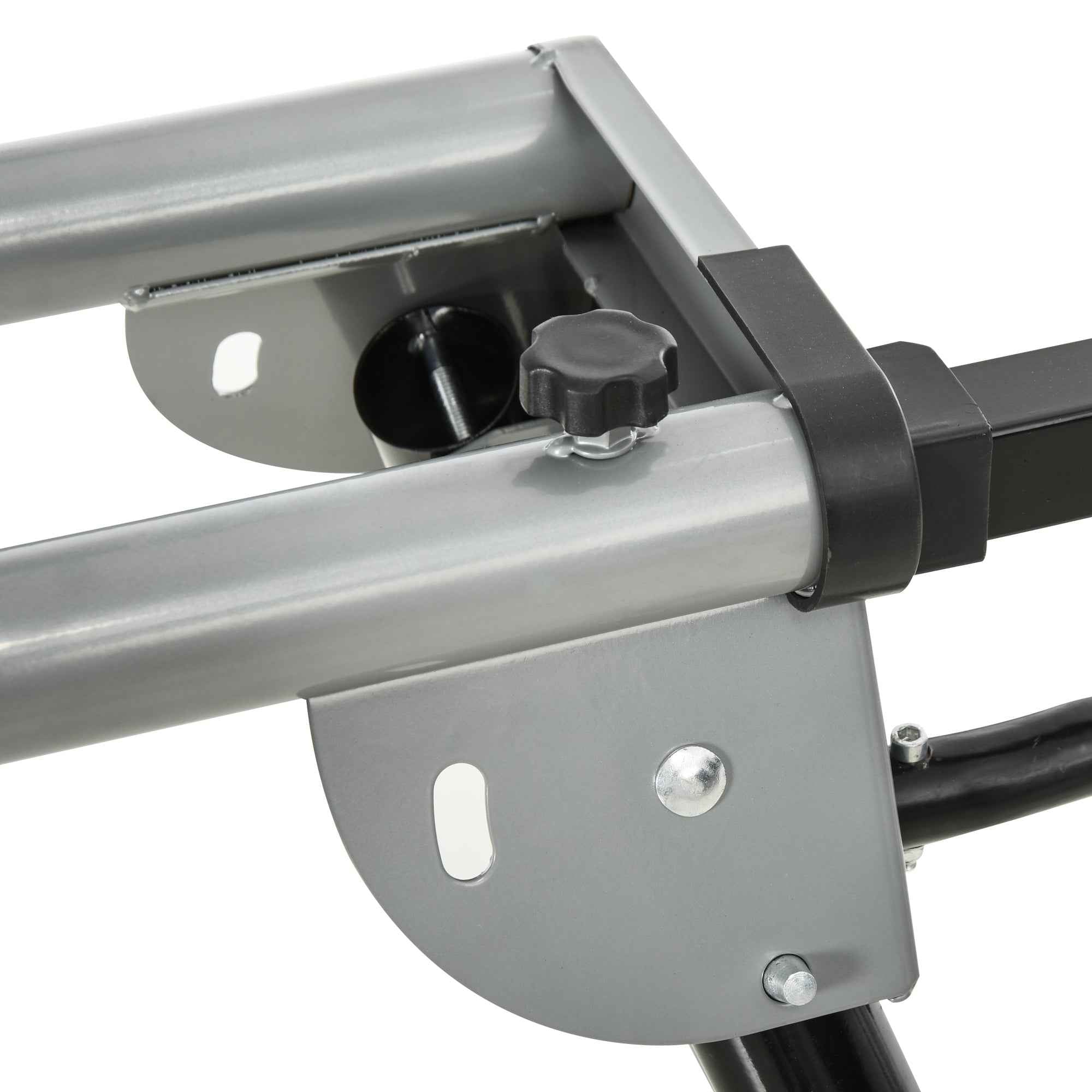 DURHAND Universal Extendable and Foldable Mitre Saw Stand, 150kg Capacity, Black and Silver