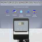 Magnetic Recumbent Exercise Bike with 8 Resistance Levels, LCD Display, Adjustable Seat and Arm Bands