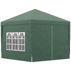 Outsunny Gazebo 3x3 m from waterproof garden in steel with oxford fabric cover, green - Borgè