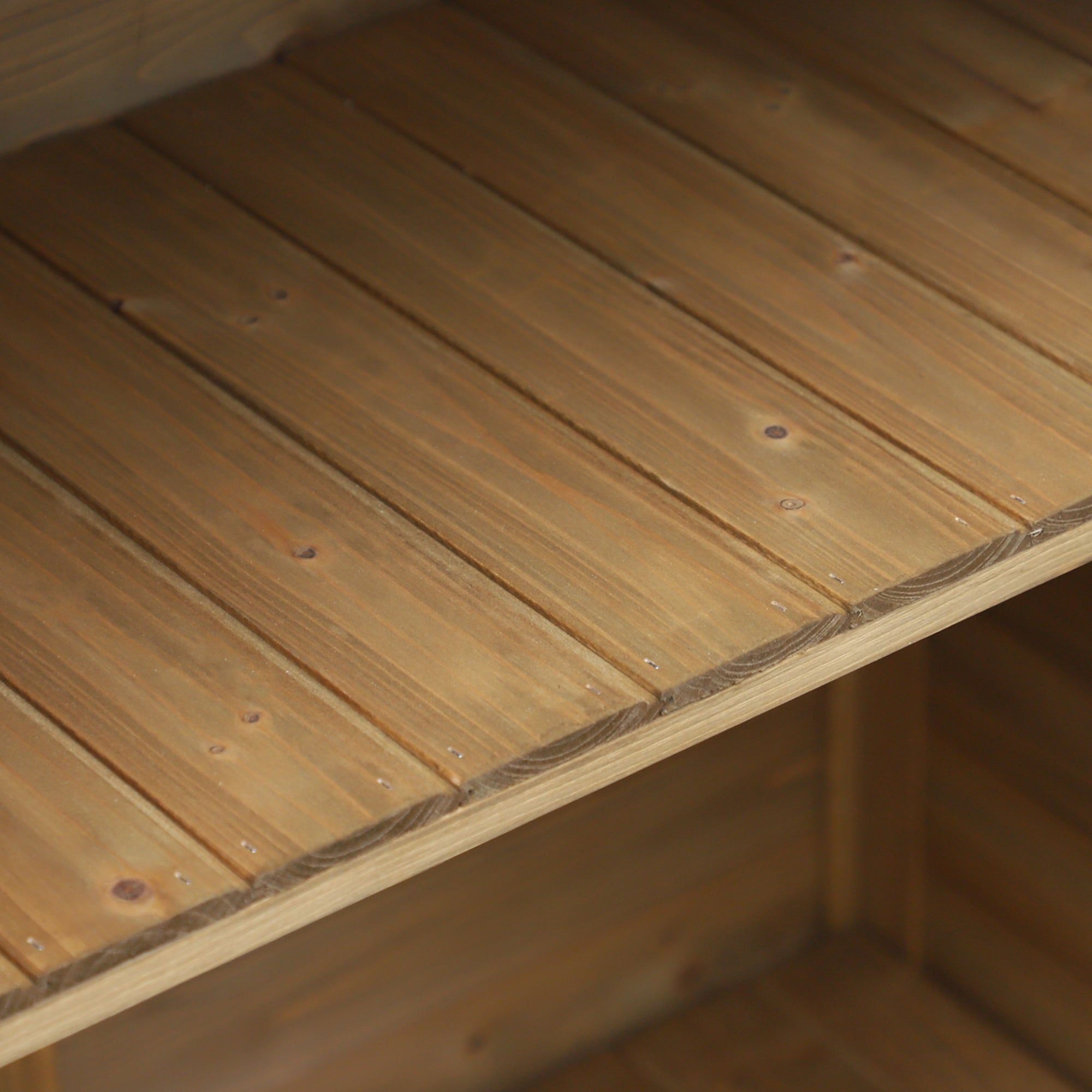 Fir Wood Garden Shed with Waterproof Bitumen Roof, 87x46.5x96.5cm