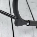 Zero Gravity Garden Rocking Chair, Ergonomic Garden Lounger with Cushion and Breathable Fabric for Indoor and Outdoor Use, 105x62x88 cm, Grey