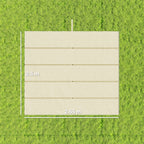 Outsunny Pergola Gazebo Roof with 10 Drainage Holes in Polyester, 250x255 cm, for 3x3m Pergola, Cream