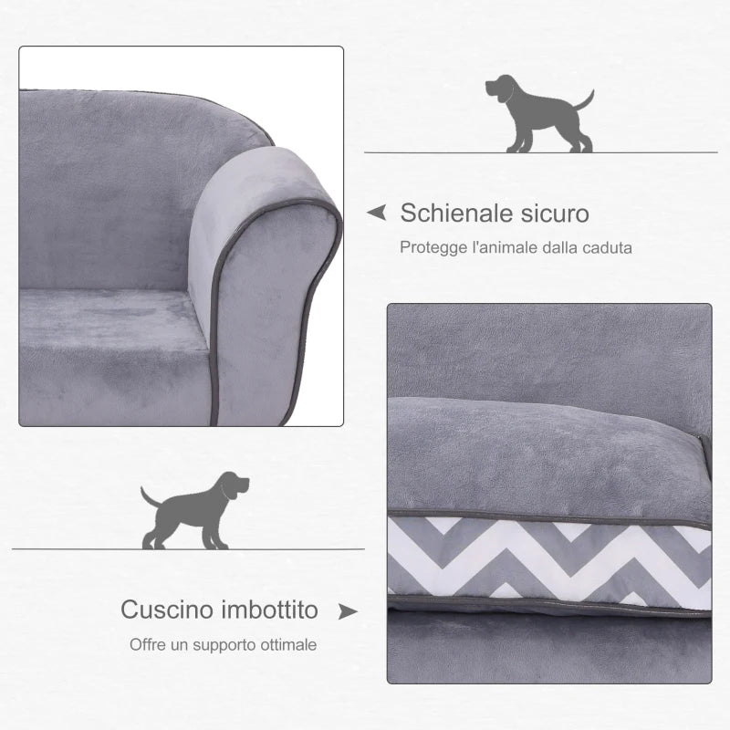 Sofa Lounge Chair Dog Pets Load Capacity 15kg 73.5×41×33cm - Borge' Group Limited