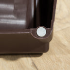 4-Step Folding Dog Ladder, Non-Slip PP, Brown