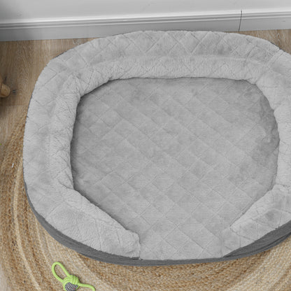 Dog Sofa Bed with Padding, Bed for Large and Medium Dogs up to 25kg, 90x78x25cm, Grey