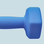 SPORTNOW Set of 2 2x7kg Hexagonal Dumbbells in Metal and Plastic with Non-Slip Grip, 22.5x10.5x10.5 cm, Blue