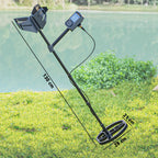 Professional Metal Detector with 5 Modes, IP68 Waterproof and Backlit LCD Display