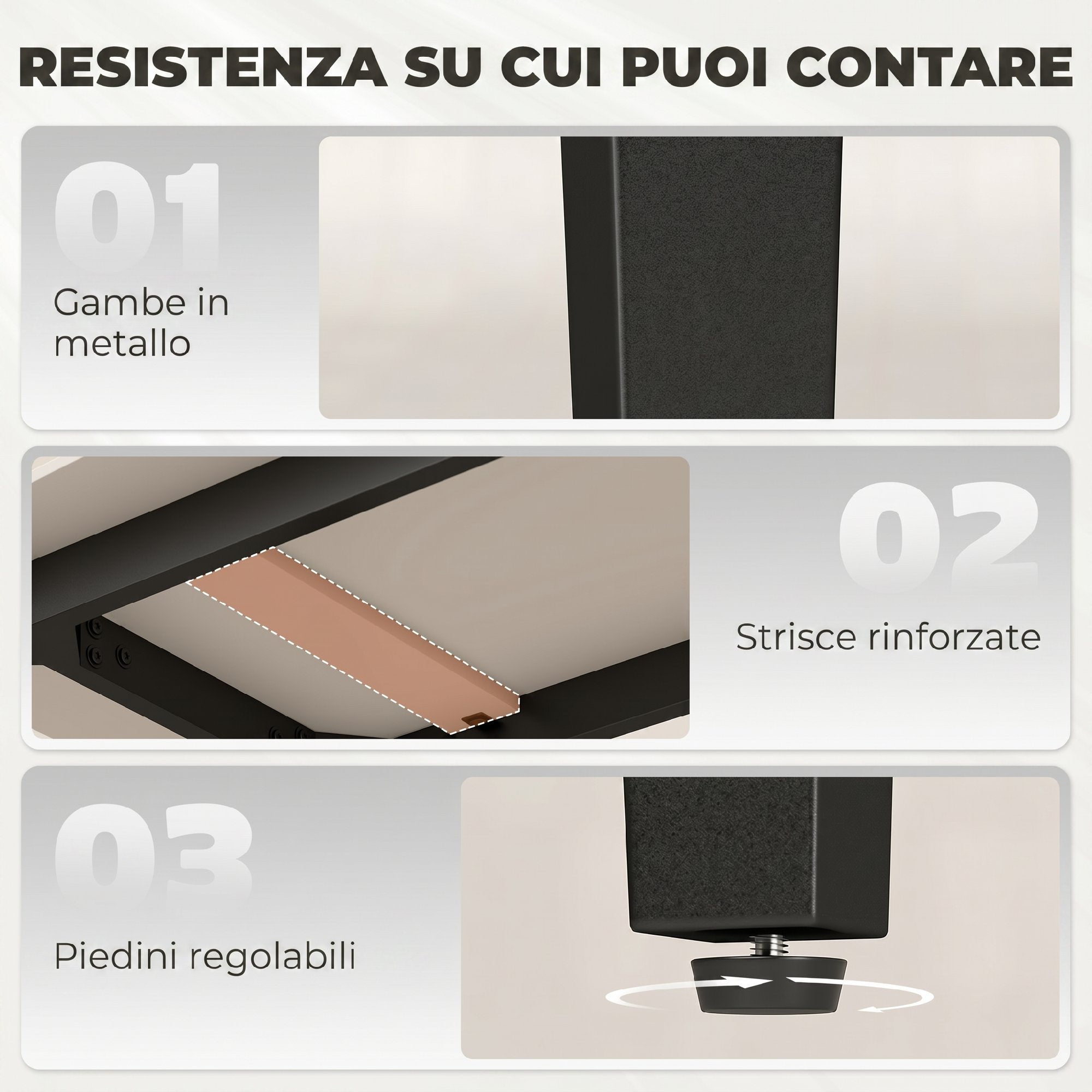 HOMCOM 4-Person Table, 130x70 cm, Modern with Sintered Stone Top, Brown