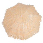 Outsunny 8-Ribbed Beach Umbrella with Tilting Pole, Polyester and Metal, 1.6 x 2 m, Beige